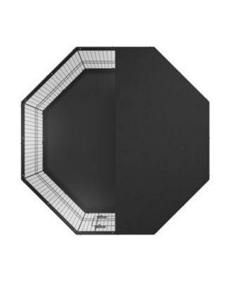 8-Panel Foldable Metal Dog Playpen with Top Cover & Mat, 24" H - Indoor/Outdoor