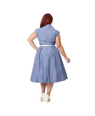 Plus Size Shirt Swing Dress