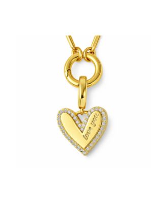 Marina “Love You” Pav&eacute; Heart Necklace