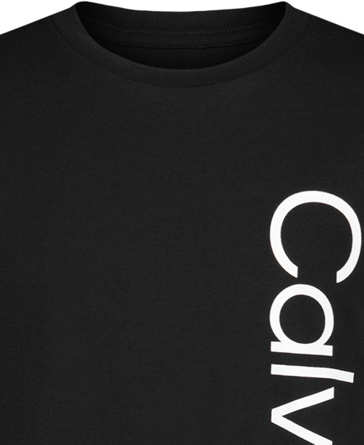 Calvin Klein Boys' 8-20 Vertical Ck Short-Sleeve Crewneck T-Shirt