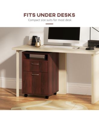 Rolling File Storage Cabinet Document Shelf Drawer Home Office