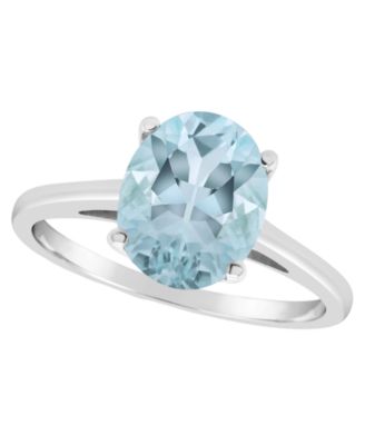 Aquamarine (2-3/8 ct. t.w.) Ring in 14k Yellow Gold (Also Available in Black Onyx)
