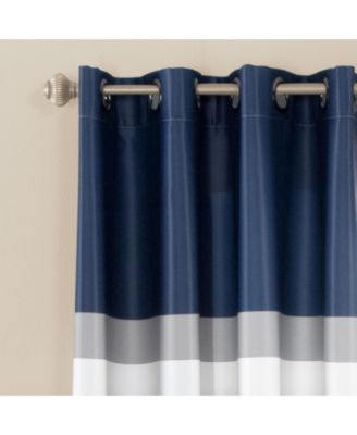 Alexander Stripe Light Filtering Window Curtain Panels Pair 52"W x 108"L - Curtains For Bedroom - Striped Living Room Curtains