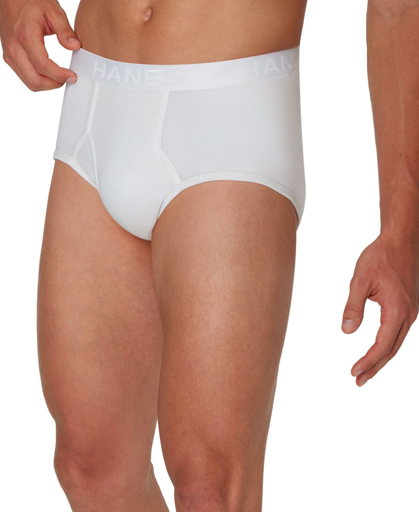 Трусы-брифы Ultimate для мужчин, хлопок, 6 шт. — Hanes, цвет: Белый — фото 3