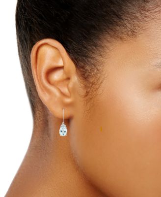 Aquamarine (4-3/4 ct. t.w.) & Diamond Accent Drop Earrings in Sterling Silver