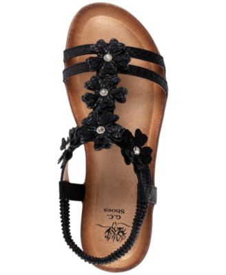 Women's Lily Floral Flat Sandals