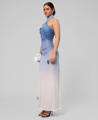 Women's Selkie Mesh Halter Neck Maxi Dress