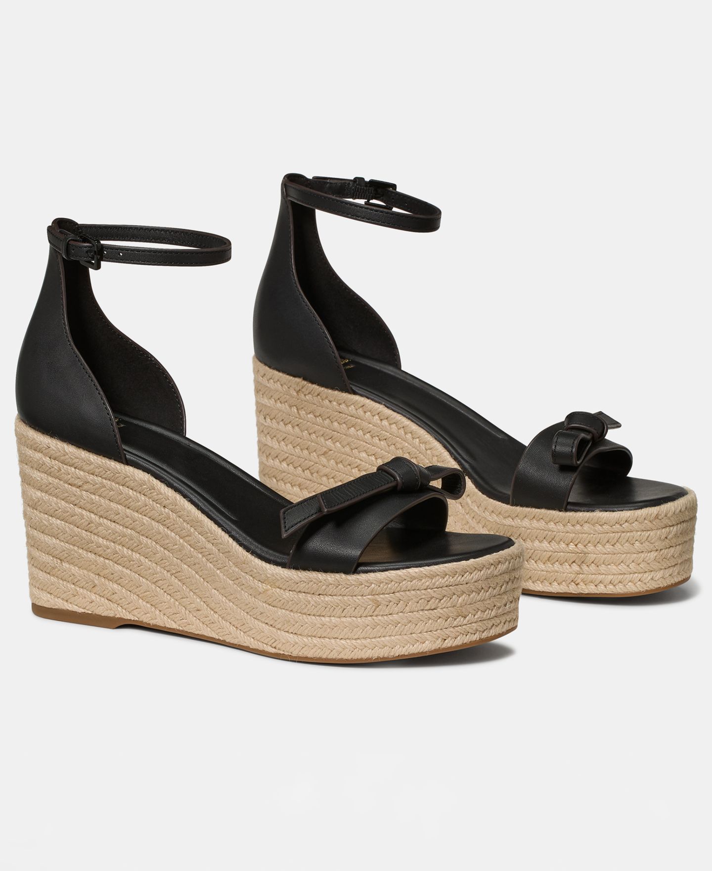 Женские сандалии kate spade new york Loop Espadrille Wedge, цвет: Чёрный — фото 5