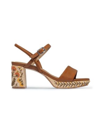 Bernardo Women's Footwear Canto Embroidery Platform Sandal