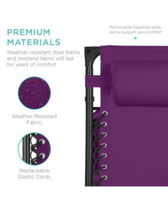 30" Extra Wide Folding Zero Gravity Patio Lounge Chair w/Adjustable Canopy Shade