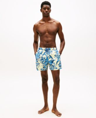 Men's Print Drawstring 5" Swim Trunks