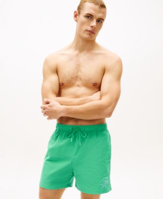 Men's Medium Drawstring Tonal Ithaca Stripe Swim Trunks