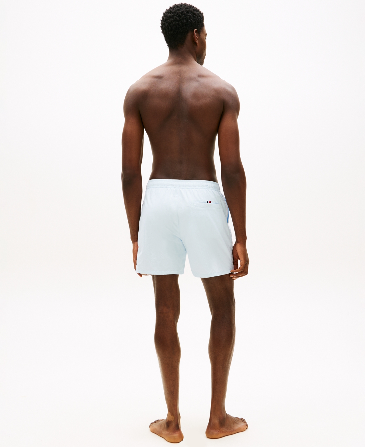 Tommy Hilfiger Men's Medium Drawstring Zip Pocket 5" Swim Trunks