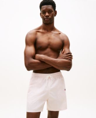 Men's Drawstring Zip Pocket Swim Trunks