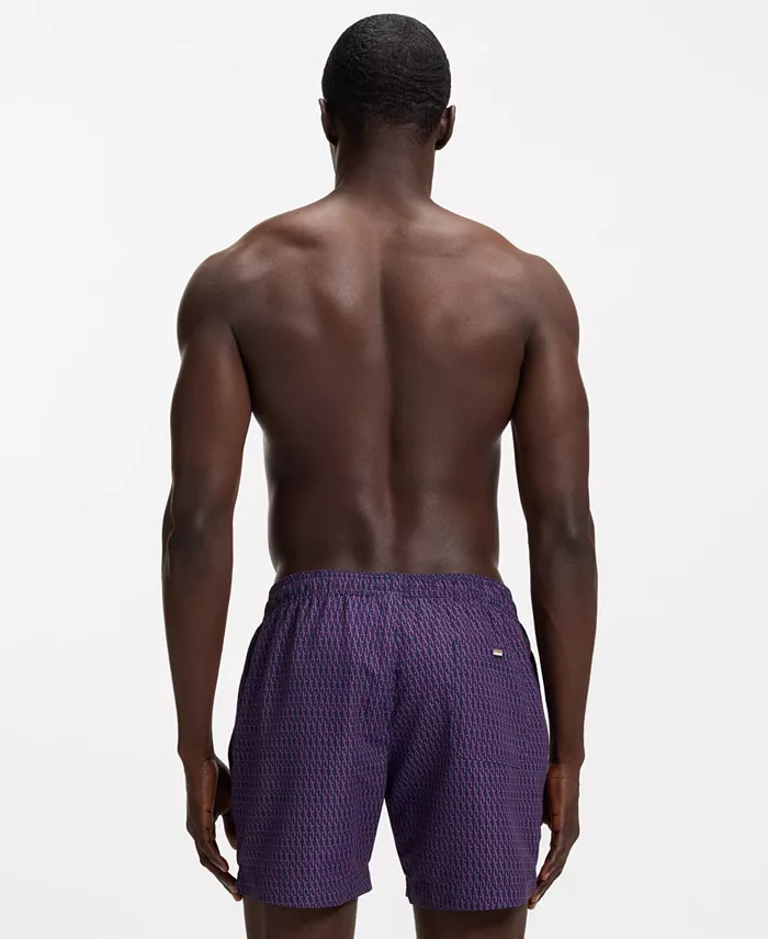 Men's Squiggle Print 5" Swim Trunks - thumbnail 3