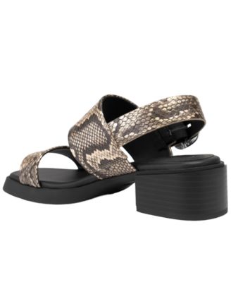 Women's Dove Low Heeled Square Toe Dress Sandals