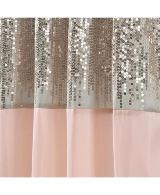 Night Sky Sequin Room-Darkening Window Curtain Panel, 42" x 63"