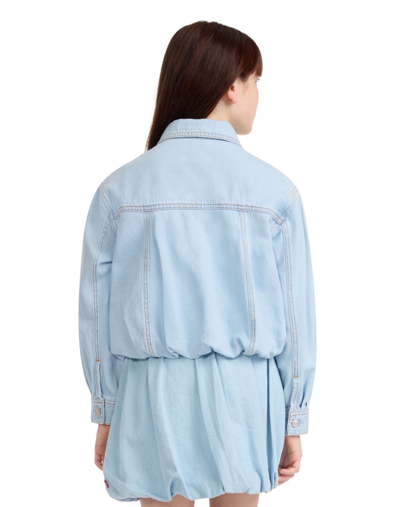 Куртка Levi's Bubble Trucker Jacket для девочек, цвет: Wow Me Over — фото 4