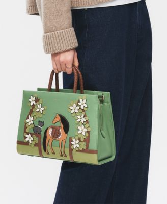 Lunar New Year Ziptop Satchel Bag