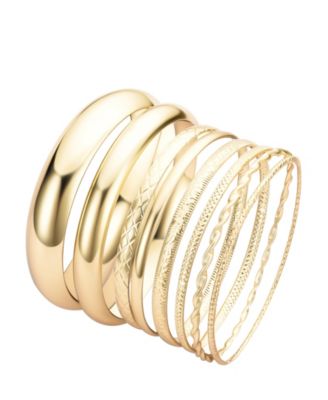 Gold 8-Bangle Set