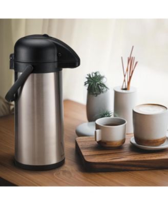 Insulated Stainless Steel Thermal Coffee Carafe Dispenser 2-Pack, 102 oz