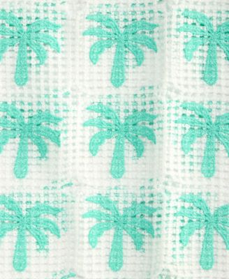 Girls' 7-16 Palm Trees Print Crochet Cover-Up