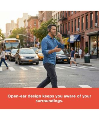 Open-Ear Wireless Headphones (3304460) - Bone & Air Conduction, IPX5 Water Resistant, 19 Hour Playtime