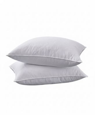 Quilted Goose Feather 2-Pack Pillows, King
