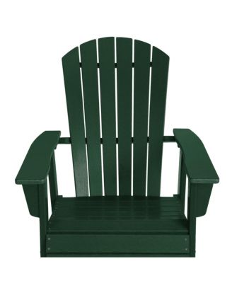 Outdoor Patio Shell-back Adirondack Dining Chair All Weather