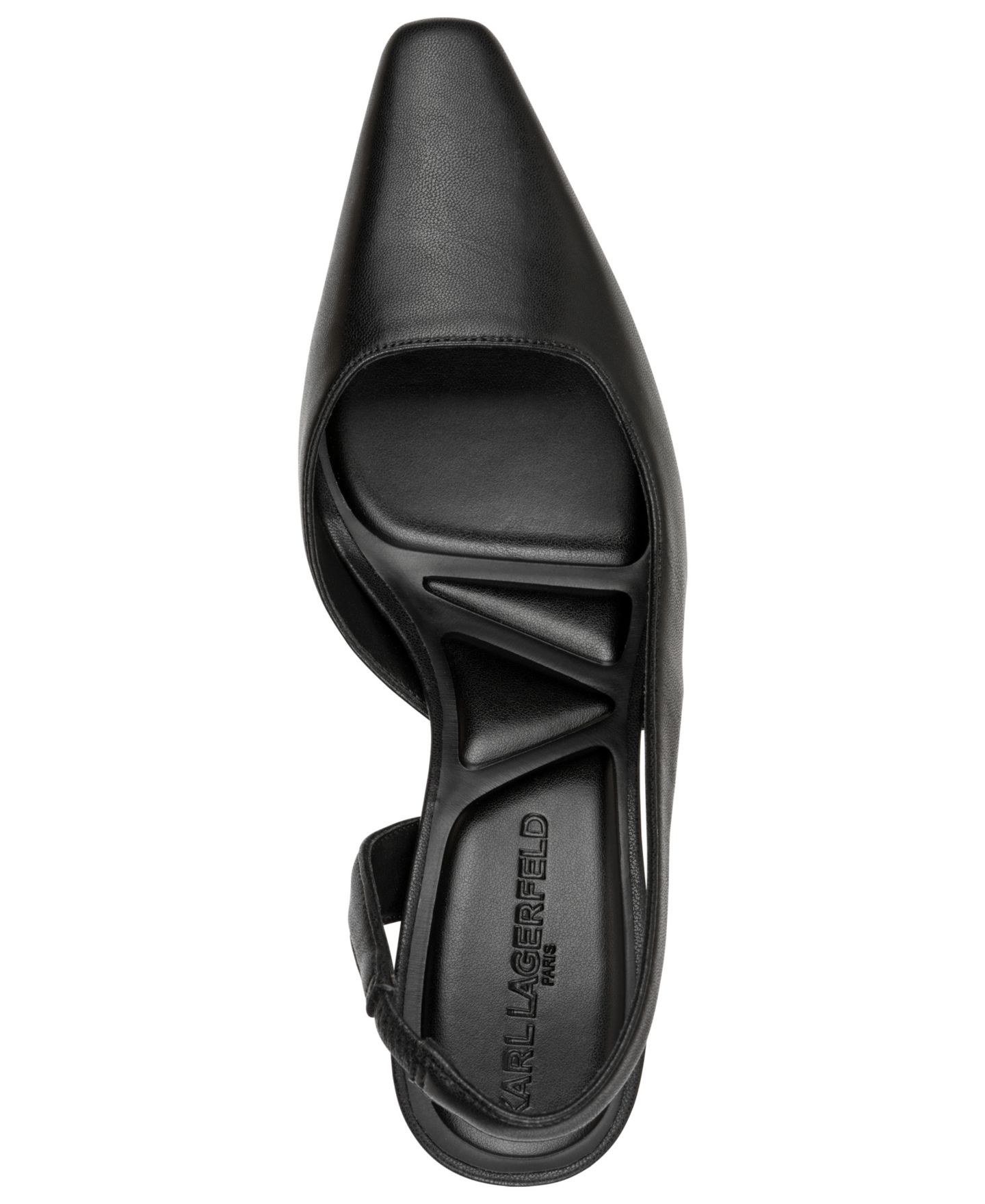Женские туфли KARL LAGERFELD PARIS Sheenz Slingback Pumps, цвет: Чёрный, вариант 1 — фото 4