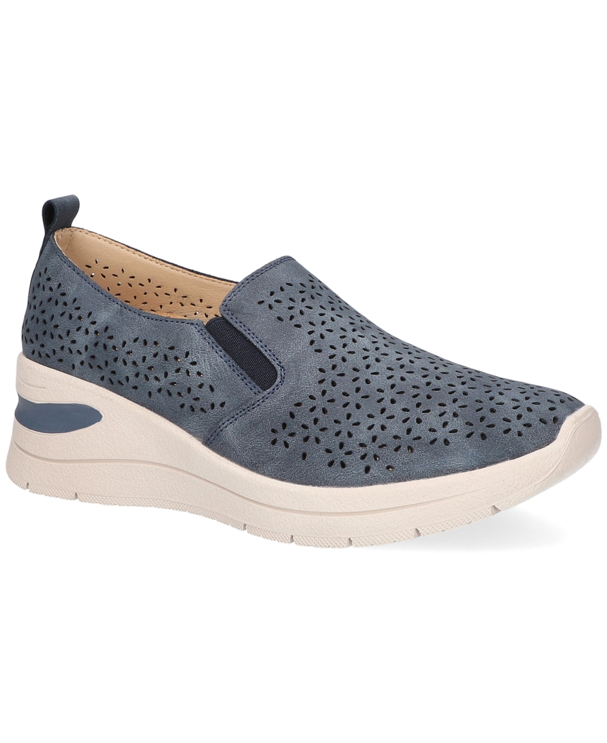 Easy Street Women's Nottingham Slip-On Sneakers - Navy