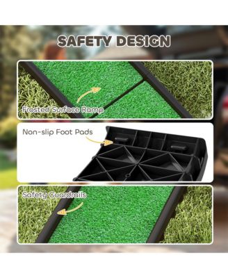 Folding Dog Ramp for Car, 61 Inches Pet Ramp with Frosted Surface