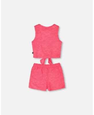 Big Girls Terry Tank Top & Shorts Set