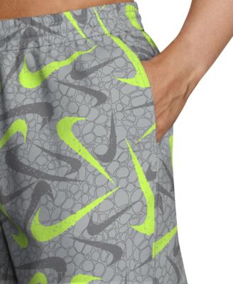 Men's 7" All-Over Logo Print Volley Swim Shorts