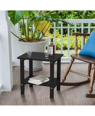 Double Layer Outdoor Side Tables  HDPE  Allweather  Adirondack Table