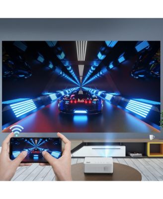 Leisure 470W 720P Portable Projector with Wireless Connectivity: Adjustable Focus, HDMI Connection, 20000 Hour Bulb Life