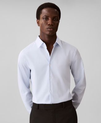 Men's Grid Supima Stretch Slim-Fit Shirt