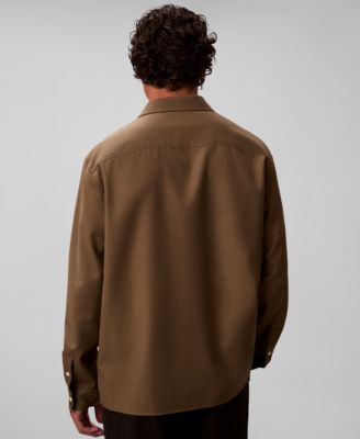 Men's Travel Twill Regular-Fit Shirt