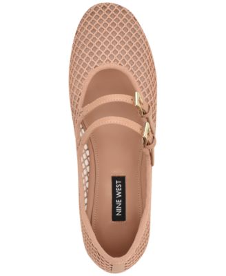 Women's Keira Double Mary Jane Strap Mesh Flats