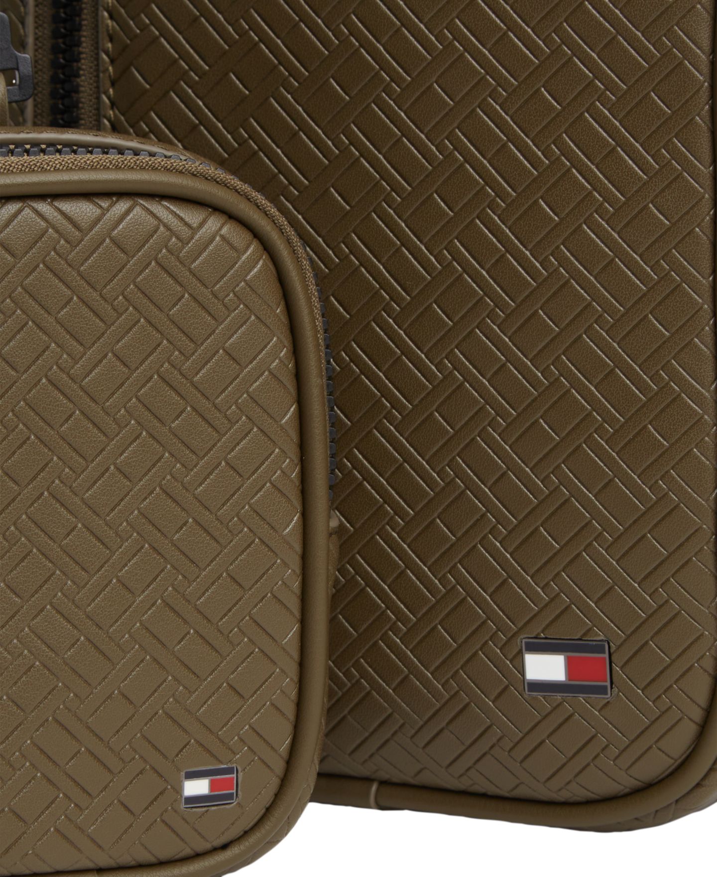 Мужская сумка Tommy Hilfiger Embossed Flag Sling, цвет: Коричневый — фото 4