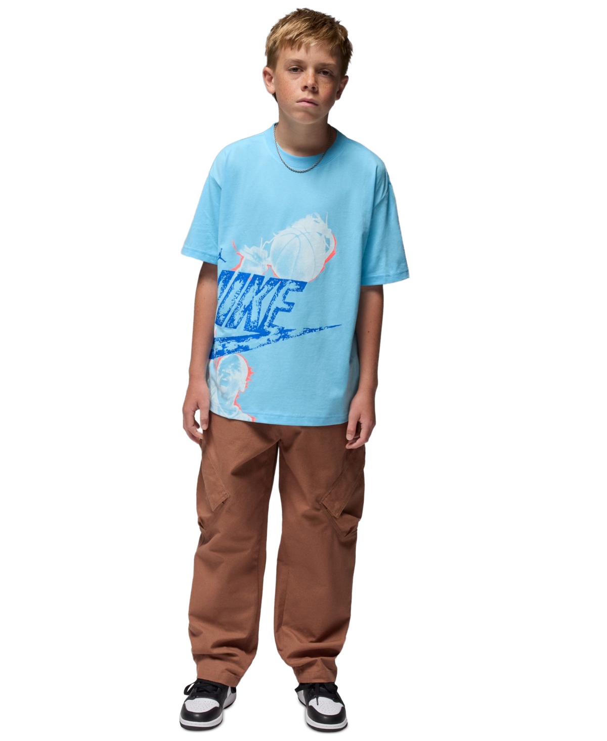 Jordan Boys 8-18 Graphic Detail Short Sleeve T-Shirt