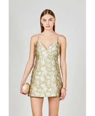 Women's Jaquard A Line Mini Dress