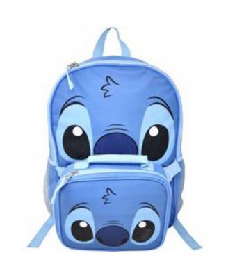 Stitch 16" Shoulder Backpack for School with Rectangular Lunch Bag