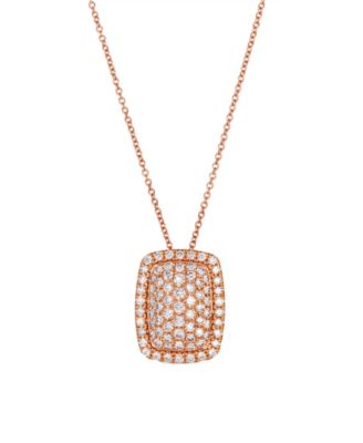Nude Diamond Pendant Necklace (1.08 ct. t.w.) in 14k Strawberry Gold