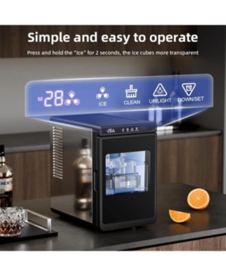 Clear Ice Cube Maker, 3 Ice Cubes in 25 Min, for Whiskey