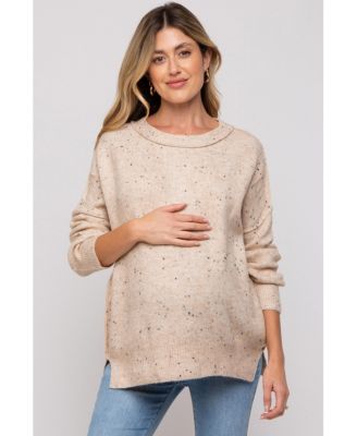 Maternity Speckled Knit Sweater