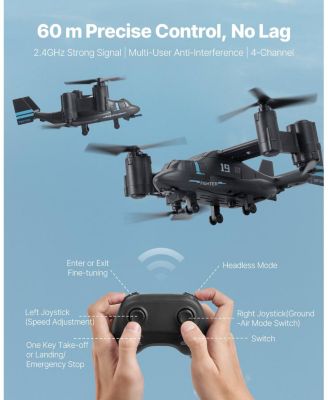 4-Channel RC Helicopter with Wing Lights & Gyro Stabilizer