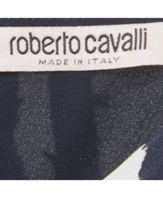 Women's White/black Printed Crepe Midi Dress