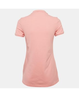 Women's Brit Pink Cotton Pique Polo T-Shirt