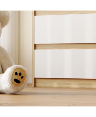 9-Drawer Wood Chest of Drawers Storage Cabinet